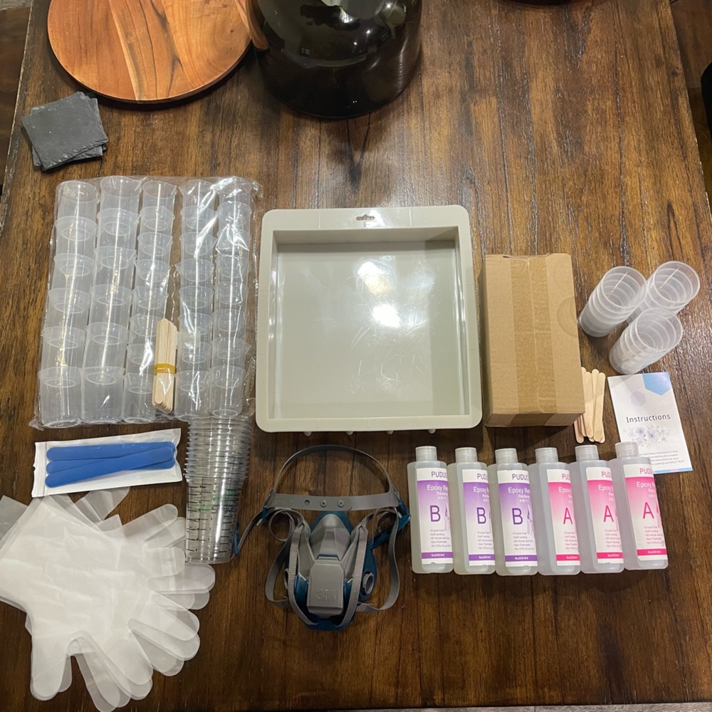 Resin Epoxy Lot bundle - PUDUO A B Resin Hardener - Resin